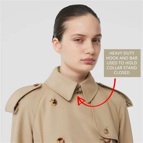 burberry trench coat collar strap.